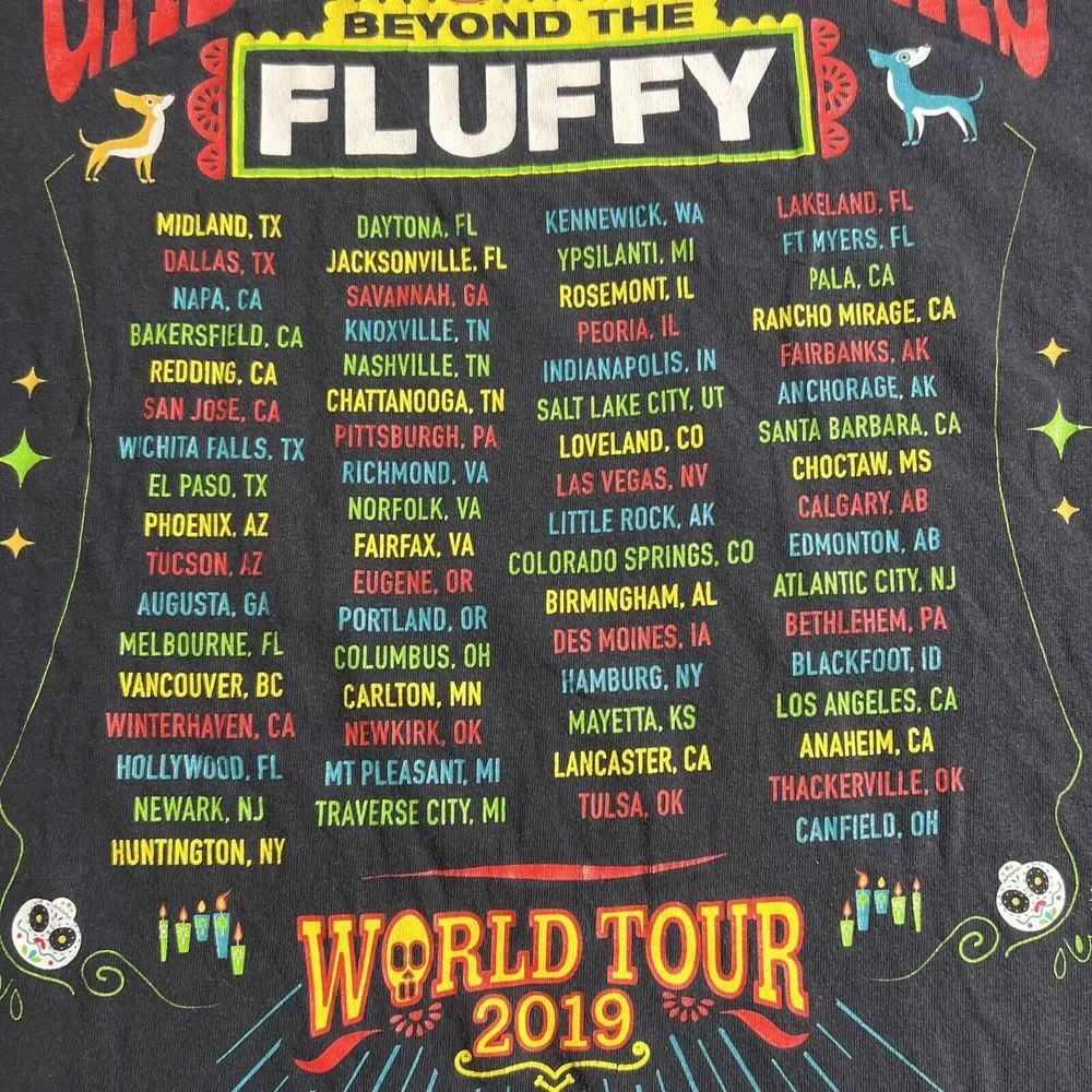 Gabriel Iglesias Beyond Fluffy 2019 Tour  Day Of‎ The Dead T-Shirt 5XL Has Flaws